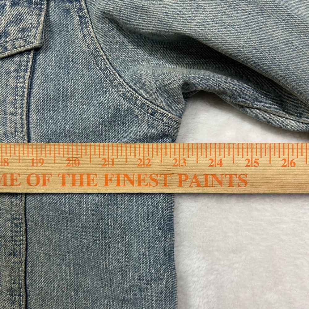 Vintage SCD Jeans Trucker Jacket Men's Blue‎ Denim Button Front Classic - Large - Picture 3 of 14